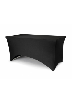 Pokrowiec na stół bankietowy 183x76x74cm czarny