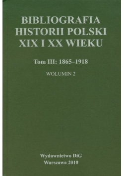Bibliografia historii polski XIX i XX wieku