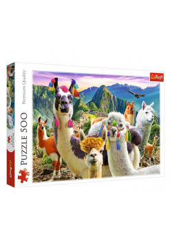 Puzzle 500 Lamy w górach TREFL