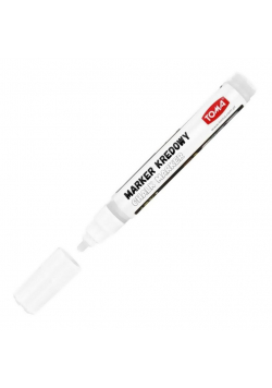 Marker kredowy 4,45mm biały (10szt) TOMA
