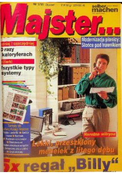 Miesięcznik Majster Nr 1 do 12 /96