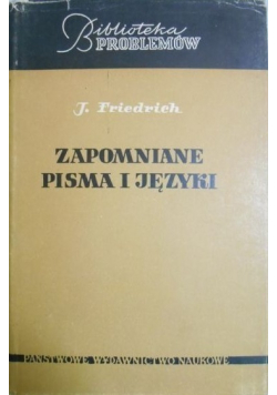 Zapomniane pisma i języki