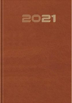 Terminarz 2021 B7 Mały Standard brązowy