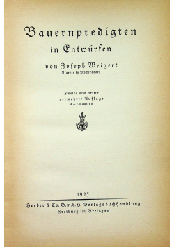 Marienpredigten in Entwürfen 1925 r.