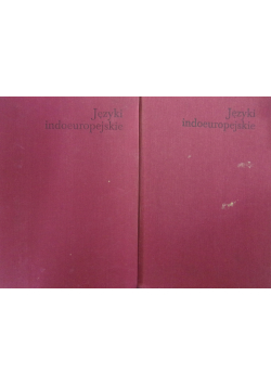 Języki indoeuropejskie tomy 1 i 2