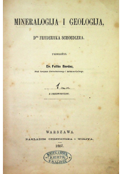 Mineralogija i Geologija 1871 r.