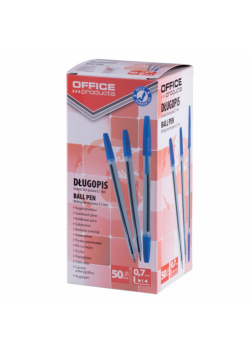 Paczka długopis Office Products niebieski 50 sztuk