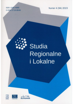 Studia Regionalne i Lokalne 4/2023 (94)