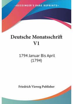 Deutsche Monatsschrift V1