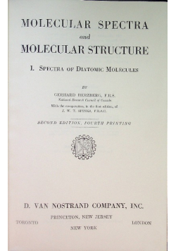 Molecular spectra and molecular structure