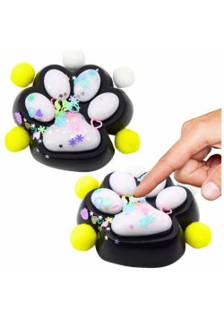 Gniotek Kocia łapka antystres Squishy czarno-biały