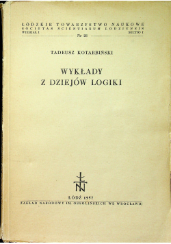 Wykłady z Dziejów logiki