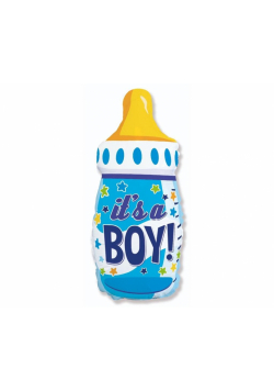 Balon foliowy butelka niebieska 80x43cm