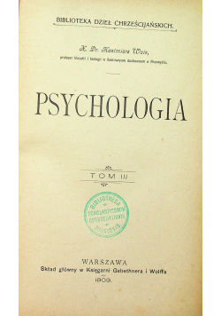 Psychologia Tom III 1903 r.