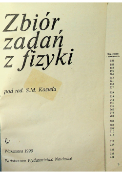 Zbiór zadań z fizyki