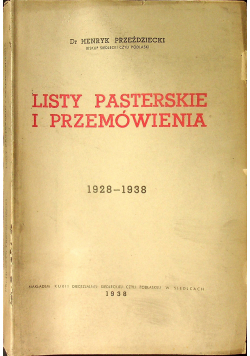 Listy pasterskie i przemówienia 1938 r