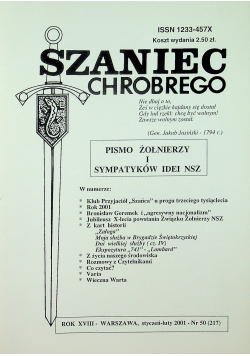 Szaniec Chrobrego Pismo żołnierzy i sympatyków idei NSZ nr  50