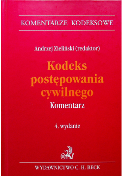 Kodeks postępowania cywilnego 4 Wydanie