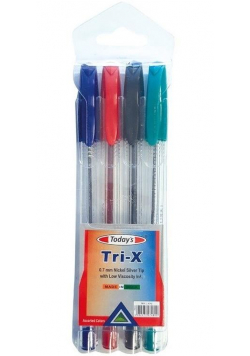 Długopis Today's Trix PVC Pouch 4szt NOSTER