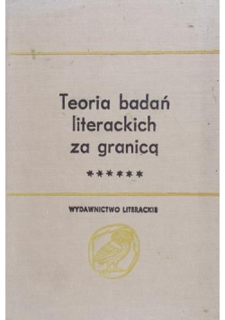 Teoria badań literackich za granicą