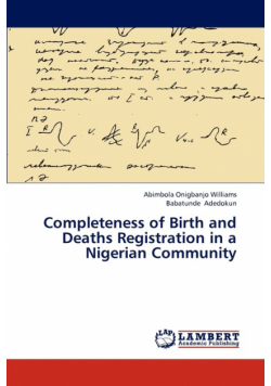 Completeness of Birth and Deaths Registration in a Nigerian Community