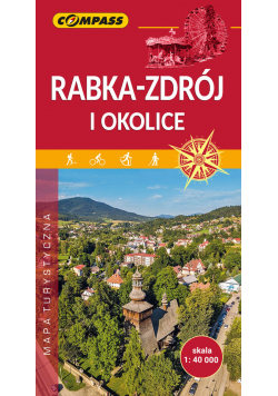 Mapa Rabka Zdrój i okolice 1:40'000.