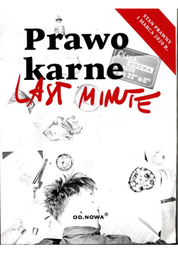 Last minute Prawo karne