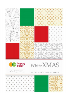Blok Effect White Christmas 10 arkuszy mix wzorów
