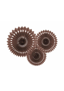 Rozety dekoracyjne brązowe 20-30cm