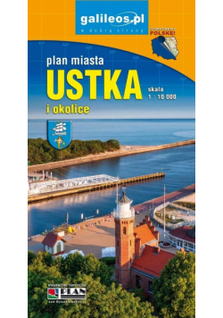 Plan miasta - Ustka i okolice 1:10 000