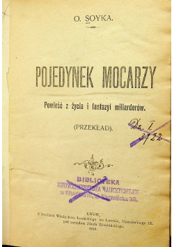 Pojedynek mocarzy 1919r