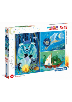 Puzzle 3x48 Super Kolor Fantastic Friends