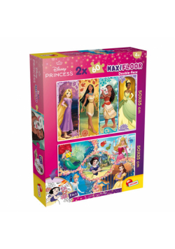 Puzzle 2x60 Księżniczki MaxiFloor Double-Face