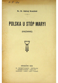 Polska u stóp Maryi 1919r