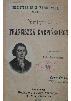 Pamiętniki Franciszka Karpińskiego 1808 r.