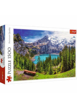 Puzzle 1500 Jezioro Oeschinen Alpy Szwajcaria