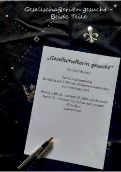 "Gesellschafterin gesucht" - Beide Teile