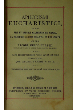 Aphorismi Eucharistici 1902 r.