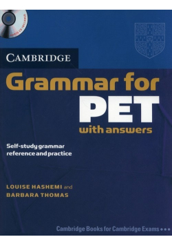 Cambridge Grammar for PET with answers plus CD