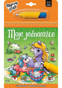 Moje jednorożce. Malowanka z pisakiem wodnym