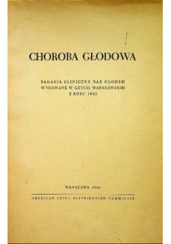 Choroba głodowa 1946 r.