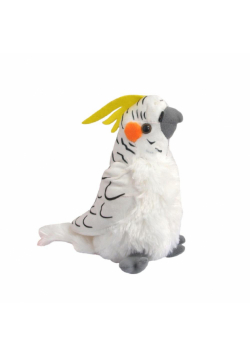 Papuga nimfa biała 17cm