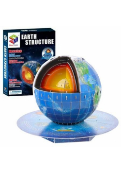 Puzzle 3D edukacyjne planeta ziemia 50el