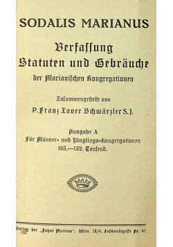 Sodalis marianus 1924 r