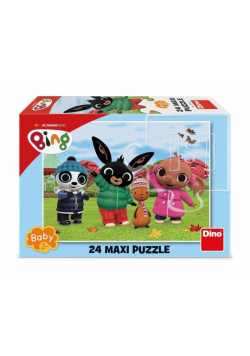 Puzzle baby 24 Królik Bing jesienną porą