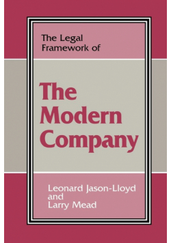 The Legal Framework of the Modern Company