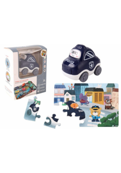 Auto puzzle Przygoda drogowa policja