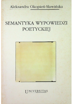 Semantyka wypowiedzi poetyckiej