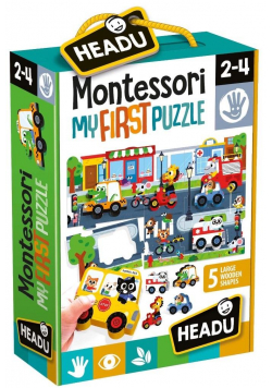 Montessori Pierwsze puzzle Miasto HEADU