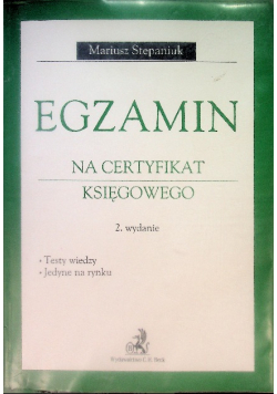 Egzamin na certyfikat księgowego